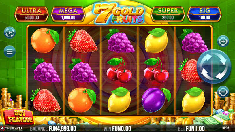 7 Gold Fruits Slot gameplay