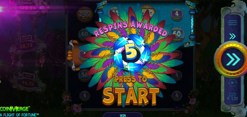 A Flight of Fortune Slot Respins