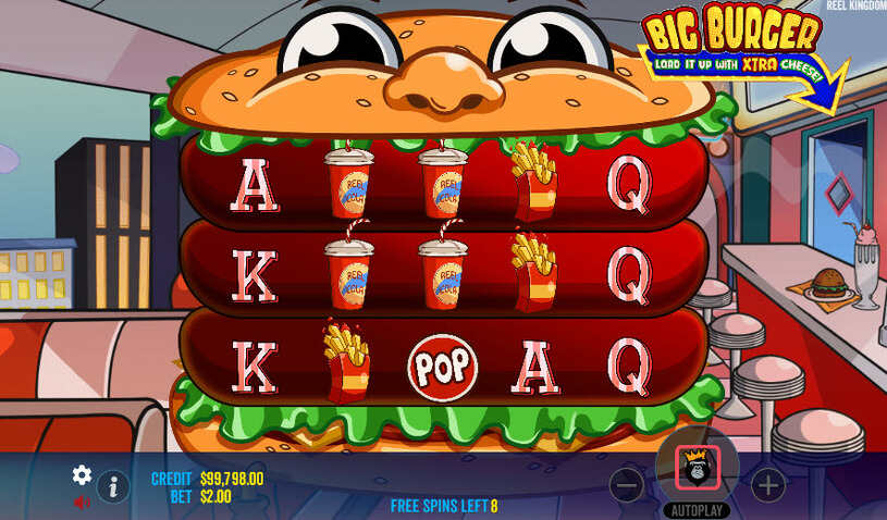 Big Burger Load it up with Extra Cheese Slot Free Spins
