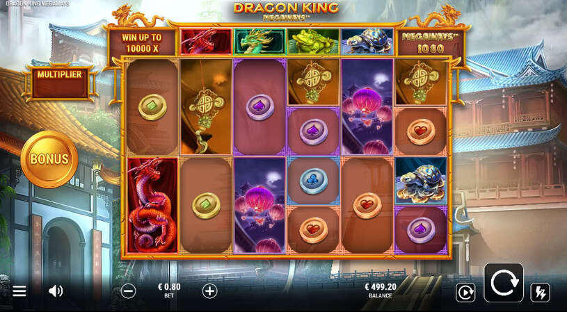 Dragon King Megaways Slot gameplay