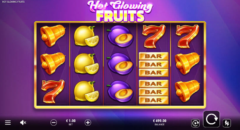 Hot Glowing Fruits Slot gameplay