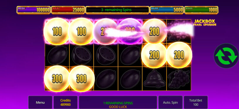 Jackbox Pearl Upgrade Slot Bonus Game