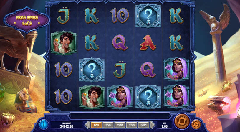 Mystery Genie Fortunes of the Lamp Slot Free Spins