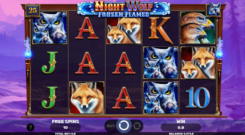 Night Wolf - Frozen Flames Slot Free Spins