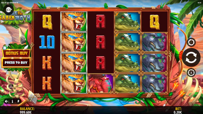 Rise of the Sabertooth Slot gameplay