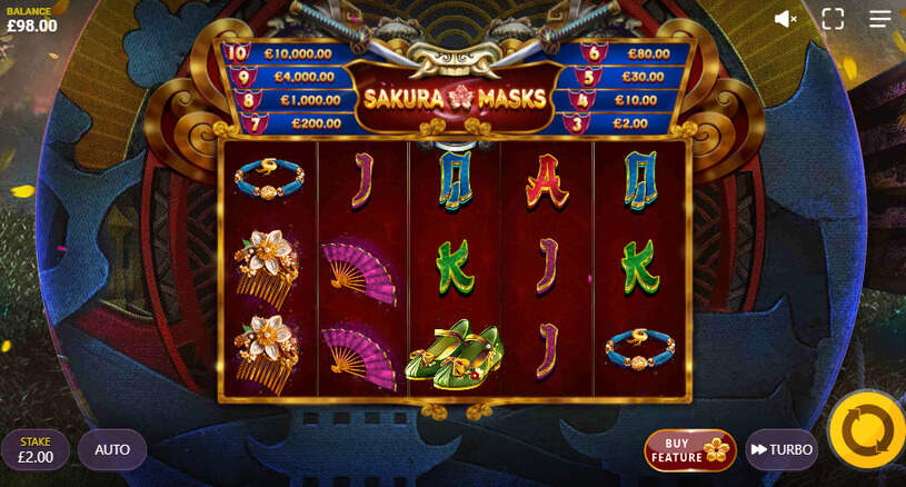 Sakura Masks Slot gameplay