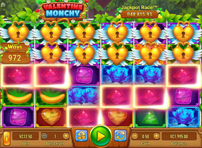 Valentine Monchy Slot gameplay