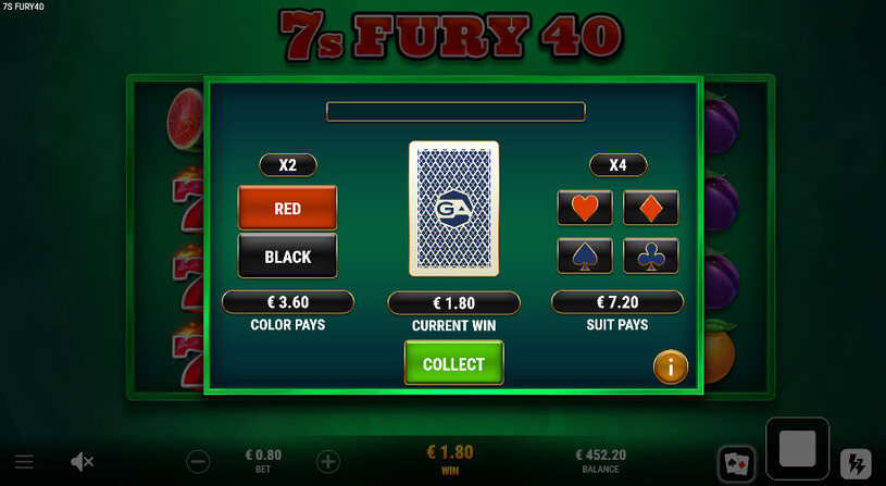 7s Fury 40 Slot Gamble