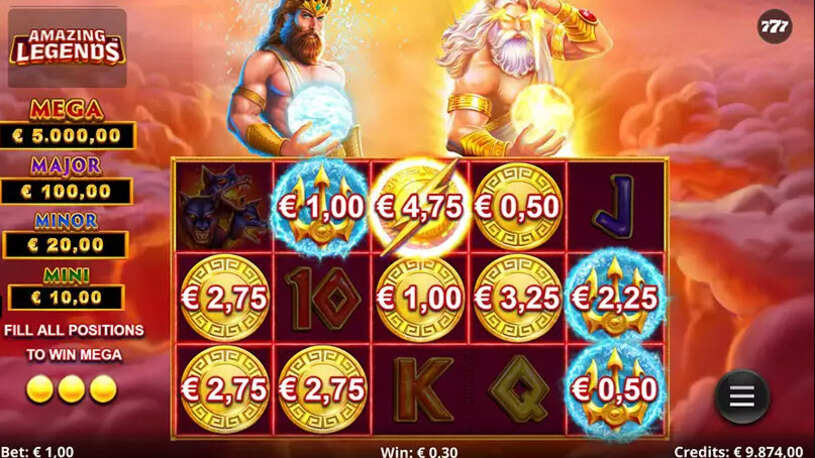 Amazing Legends Slot Bonus Game