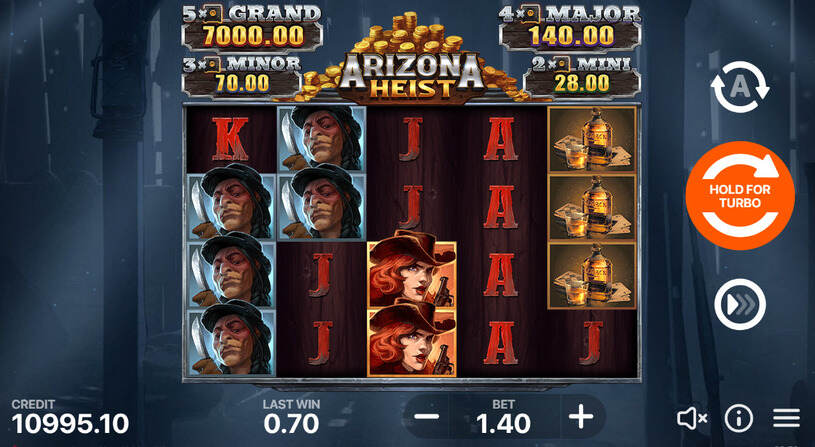 Arizona Heist Slot gameplay