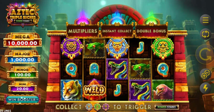 Aztec Triple Riches Power Combo Slot gameplay