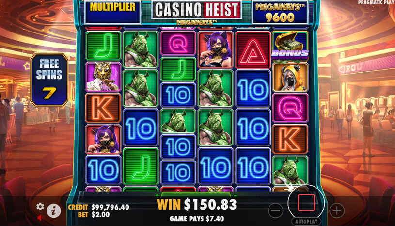 Casino Heist Megaways Slot Free Spins