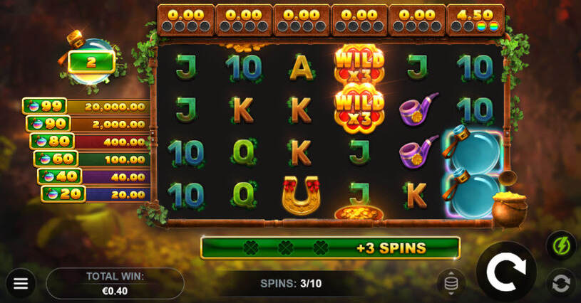 Clover Blitz Hold and Win Slot Free Spins