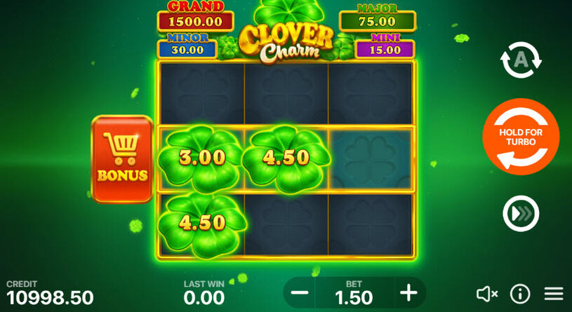 Clover Charm: Hit the Bonus Slot gameplay
