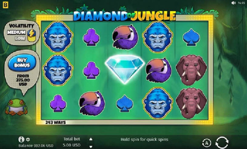 Diamond of Jungle Slot gameplay