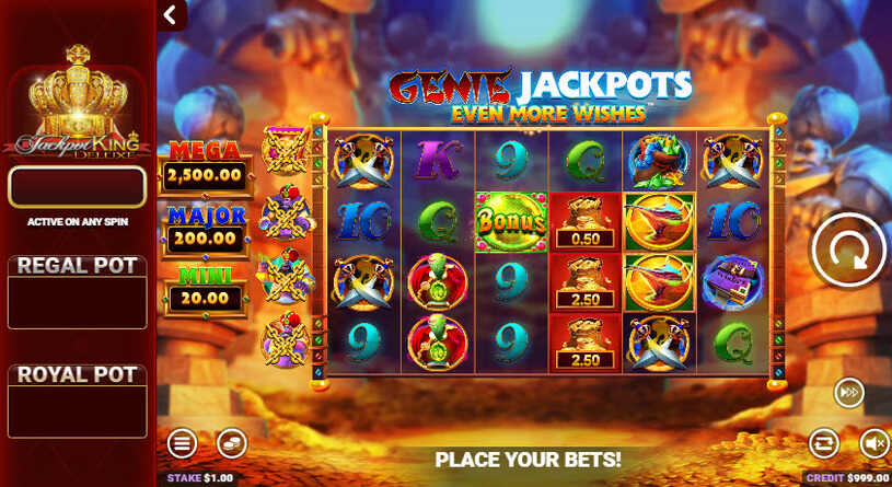 Genie Jackpots Even More Wishes Slot gameplay