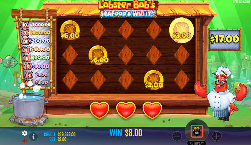 Lobster Bob’s Sea Food and Win It Slot Free Spins