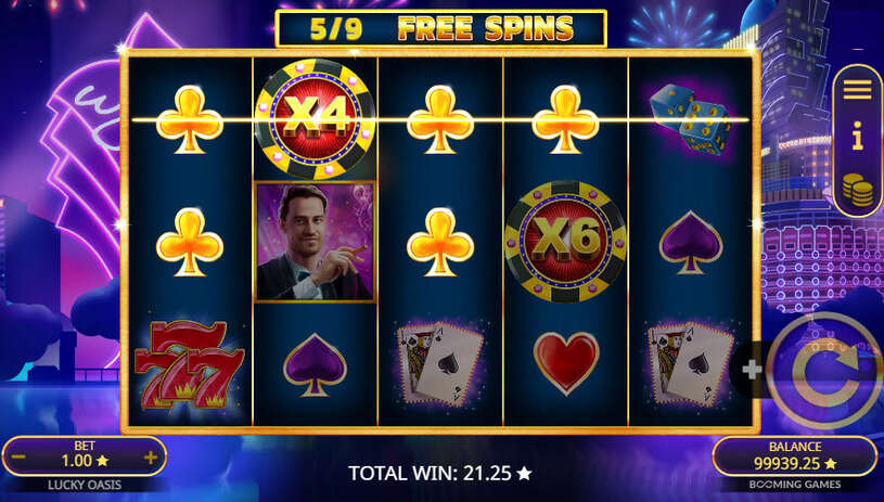 Lucky Oasis Slot Free Spins