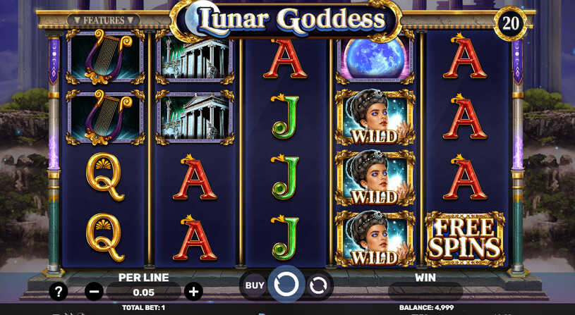 Lunar Goddess Slot gameplay