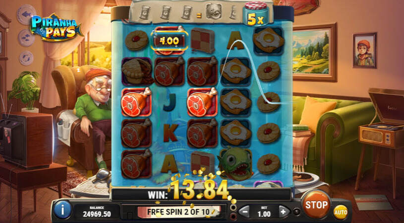 Piranha Pays Slot Free Spins