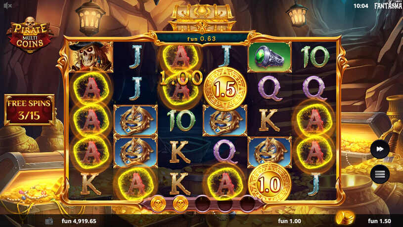 Pirate Multi Coins Slot Free Spins