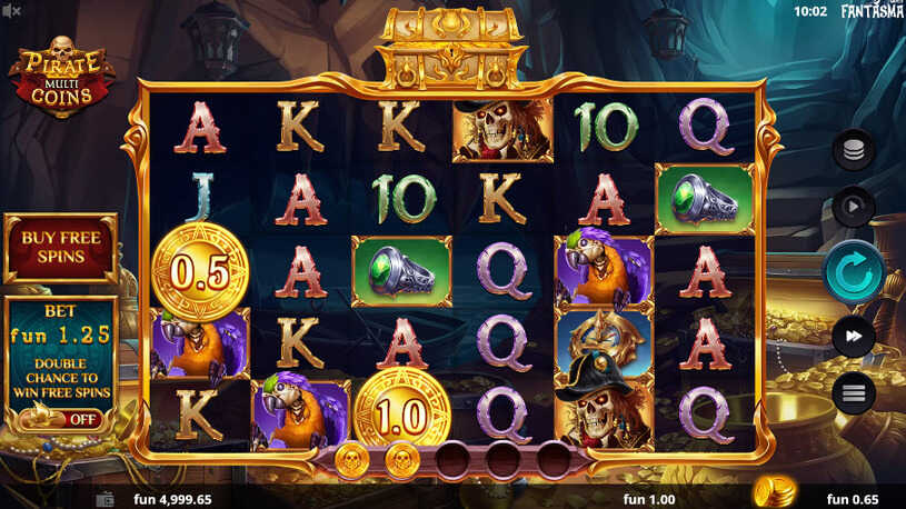 Pirate Multi Coins Slot gameplay