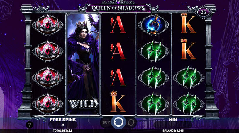 Queen of Shadows Slot Free Spins