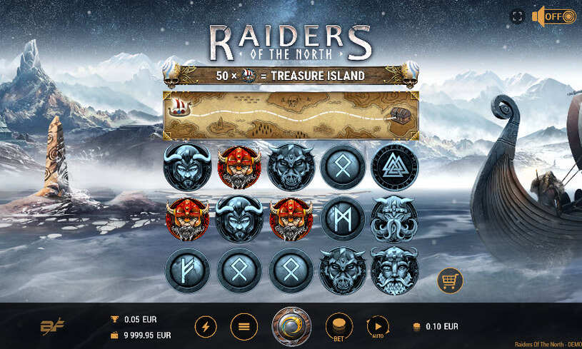 Raiders of the North Slot gameplay