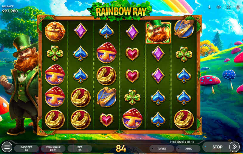 Rainbow Ray Slot Free Spins