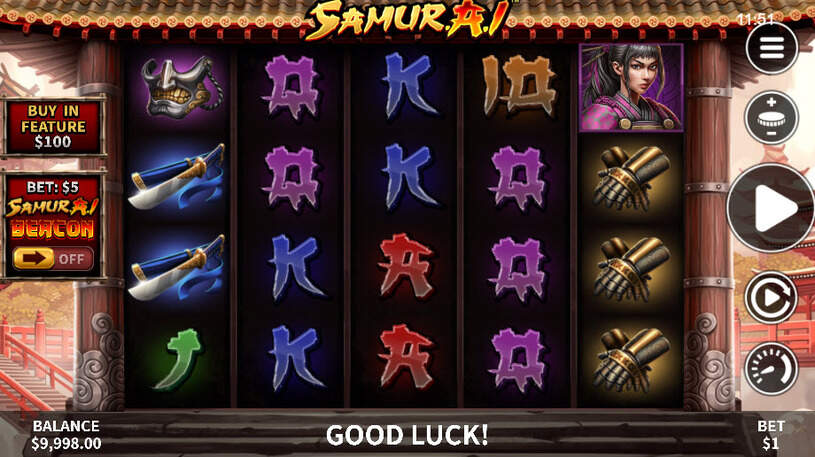 Samur.A.I Slot gameplay