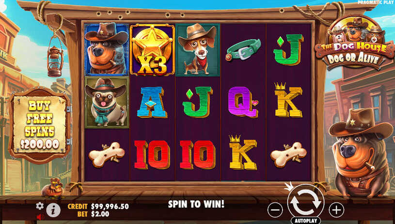 The Dog House - Dog or Alive Slot gameplay