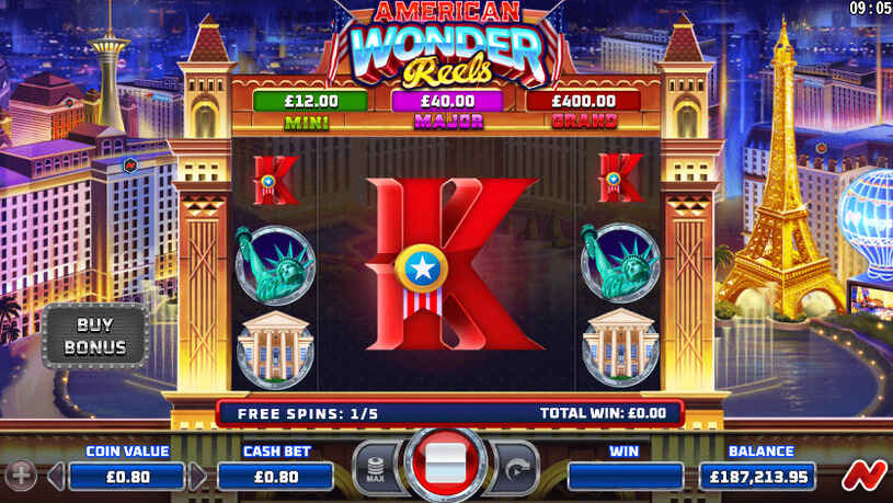 American Wonder Reels Slot Free Spins