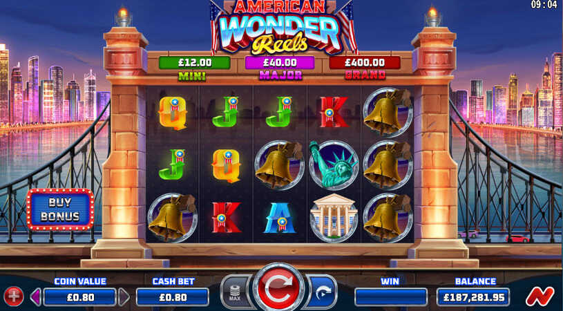 American Wonder Reels Slot gameplay