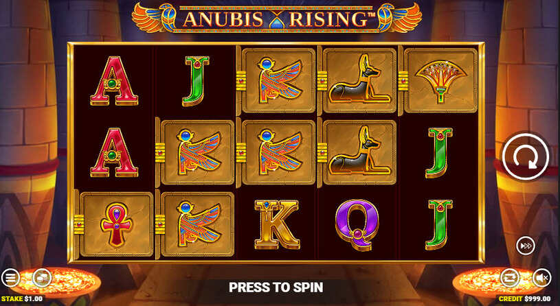 Anubis Rising Slot gameplay