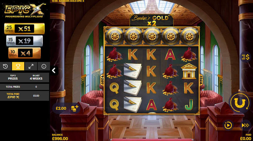 Banker’s Gold Epic X Slot gameplay