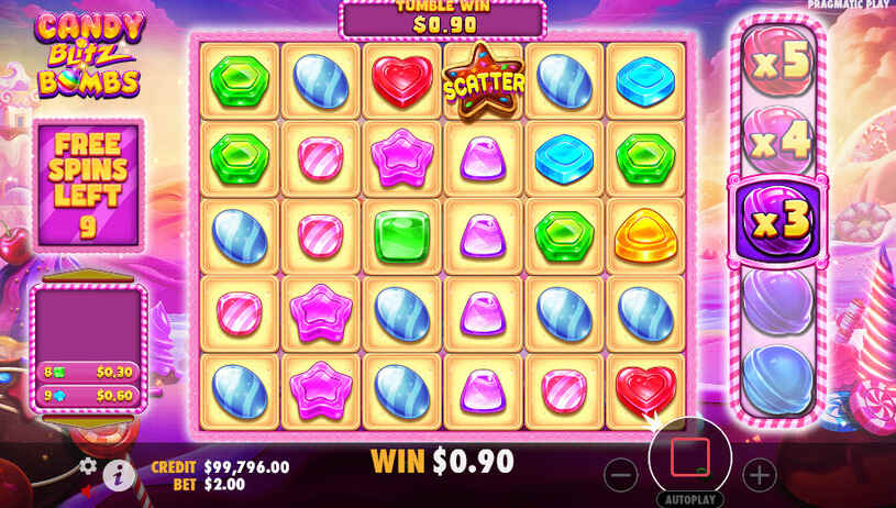 Candy Blitz Bombs Slot Free Spins