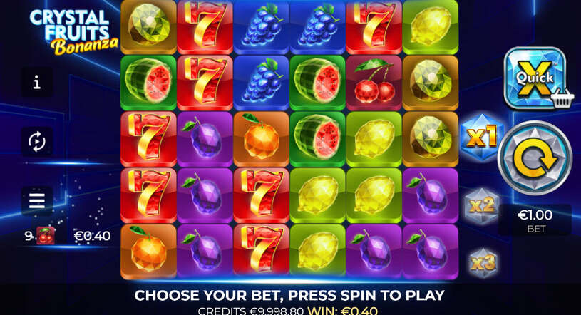 Crystal Fruits Bonanza Slot gameplay