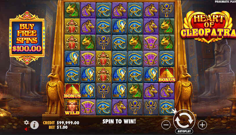 Heart of Cleopatra Slot gameplay