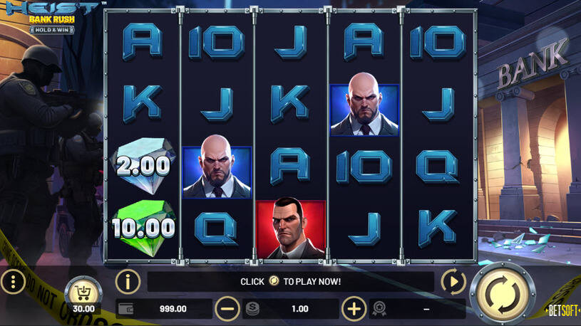Heist: Bank Rush Hold & Win Slot gameplay