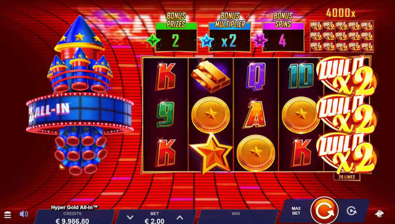 Hyper Gold All-In Slot gameplay