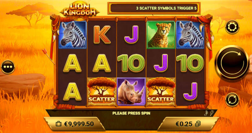 Lion Kingdom Slot gameplay
