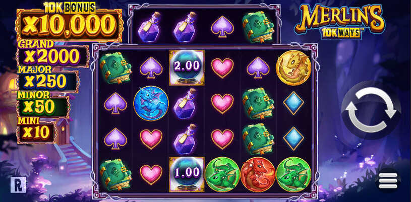 Merlin’s 10K Ways Slot gameplay