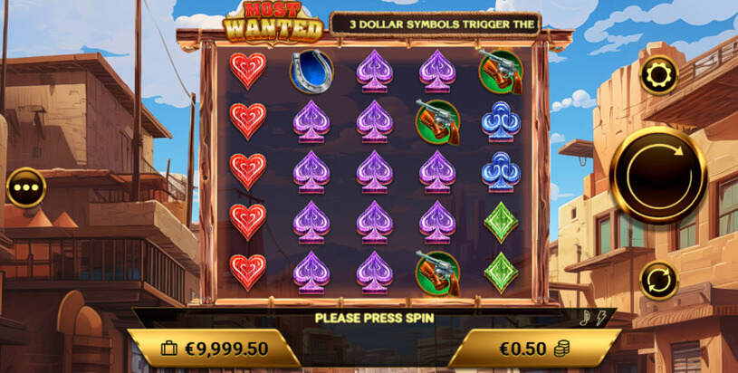 Most Wanted Slot gameplay