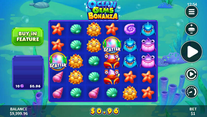 Ocean Gems Bonanza Slot gameplay