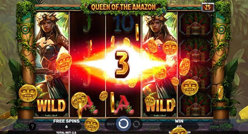 Queen of the Amazon Slot Free Spins