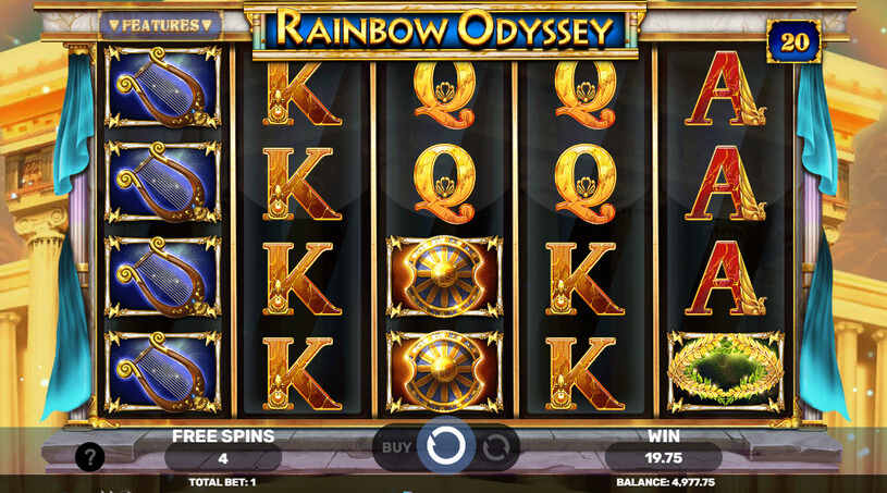 Rainbow Odyssey Slot Free Spins