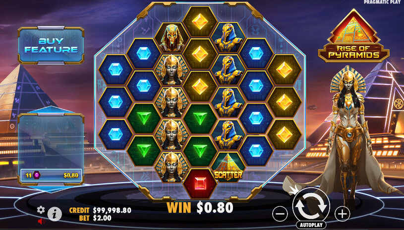 Rise of Pyramids Slot gameplay