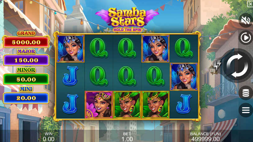 Samba Stars: Hold the Spin Slot gameplay
