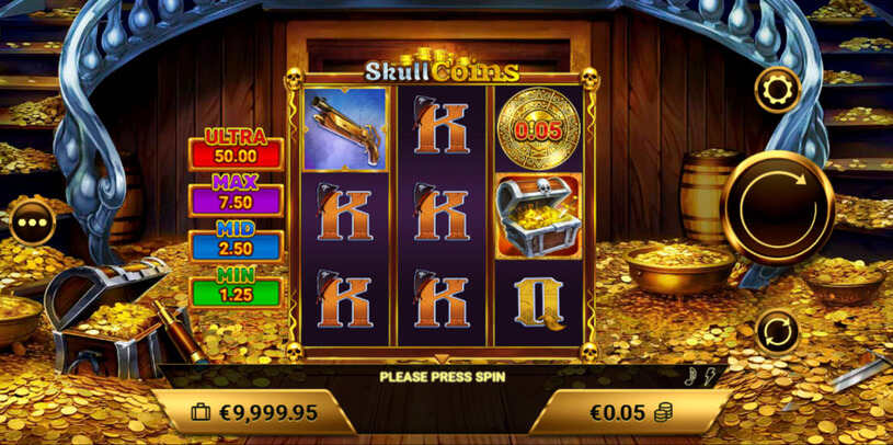 Skull Coins Slot gameplay