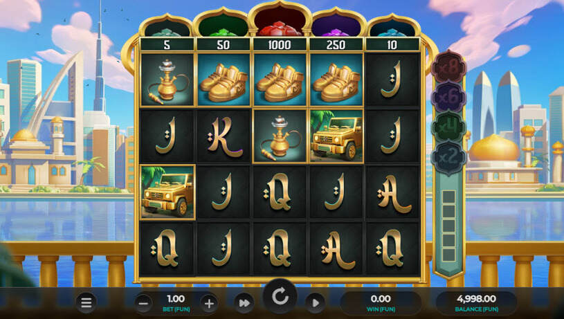 Sultan Spins Slot gameplay